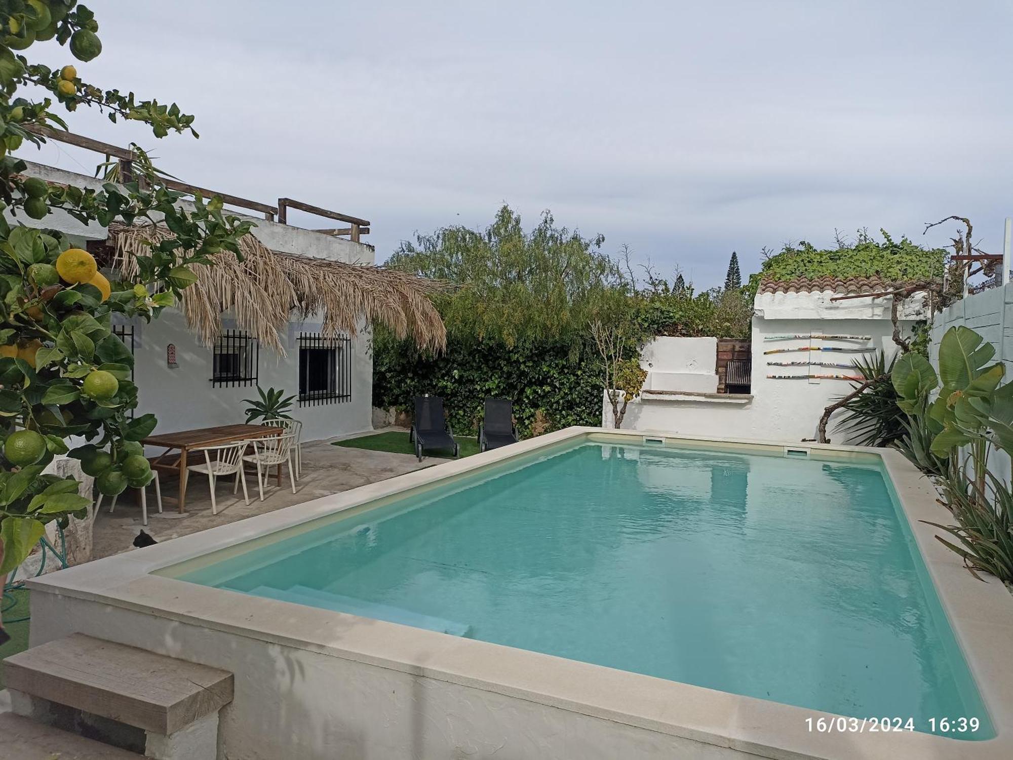 Casa, Piscina, Jacuzzi, Garaje, Barbacoa. Vila Chiclana de la Frontera Exterior foto